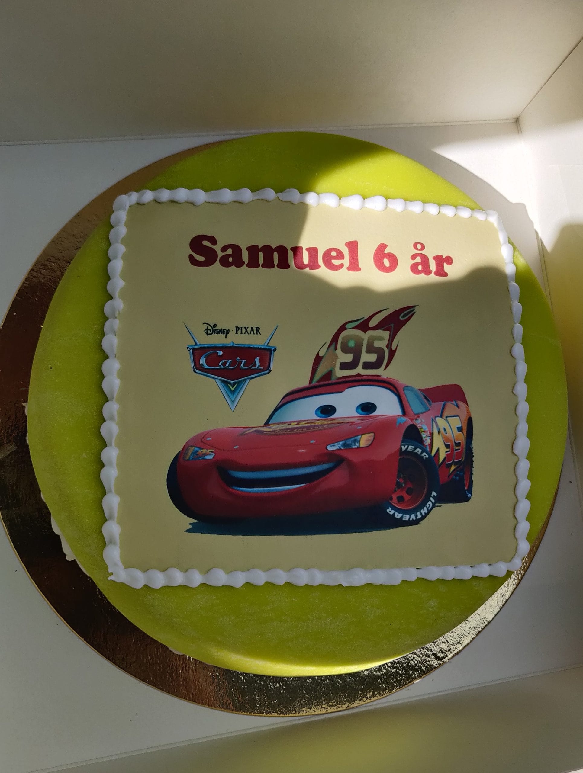Motivtårta med barntema